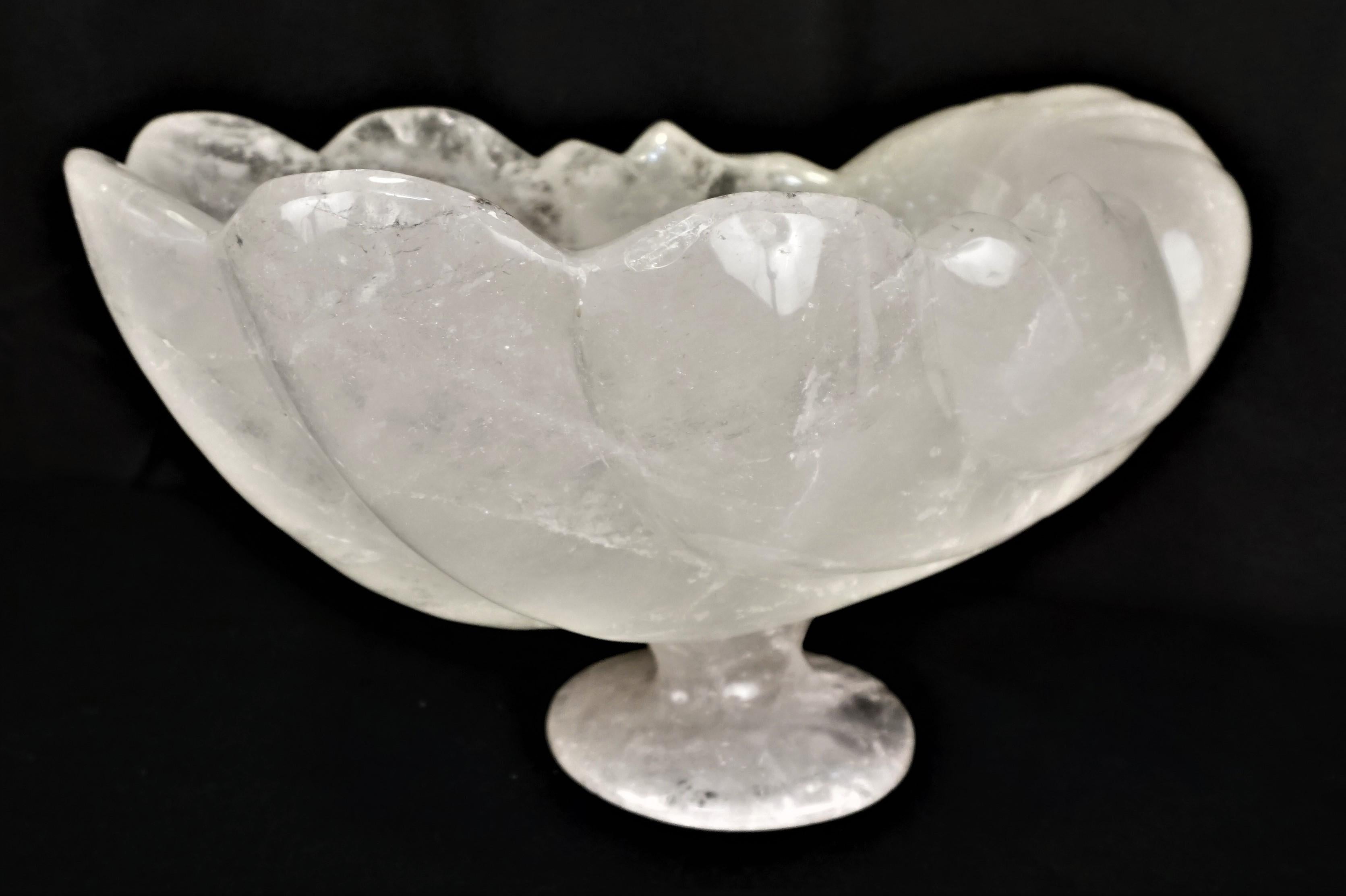 Large Rock Crystal Centerpiece In Good Condition In Fairfax, VA