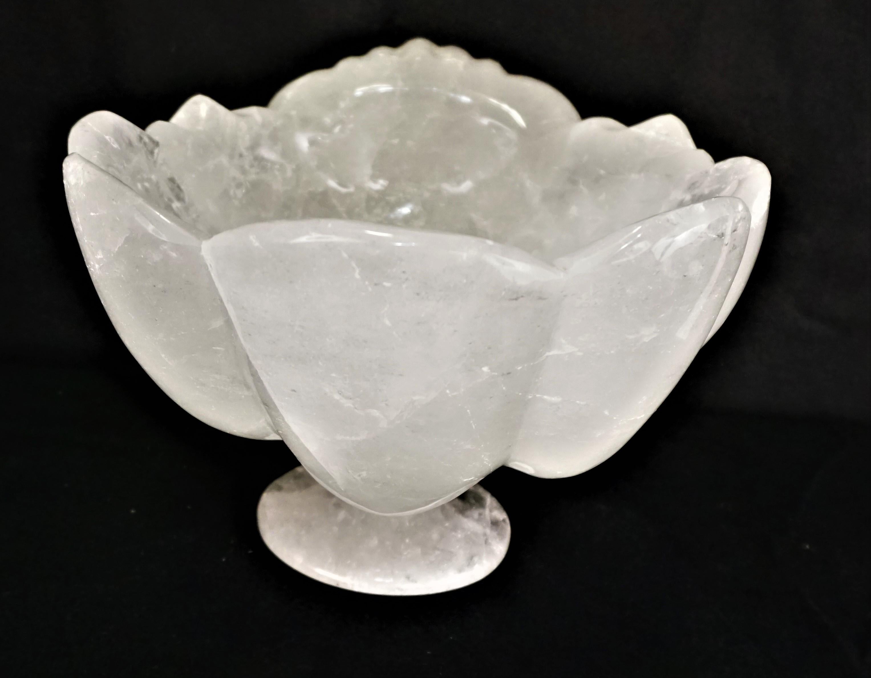Late 20th Century Large Rock Crystal Centerpiece