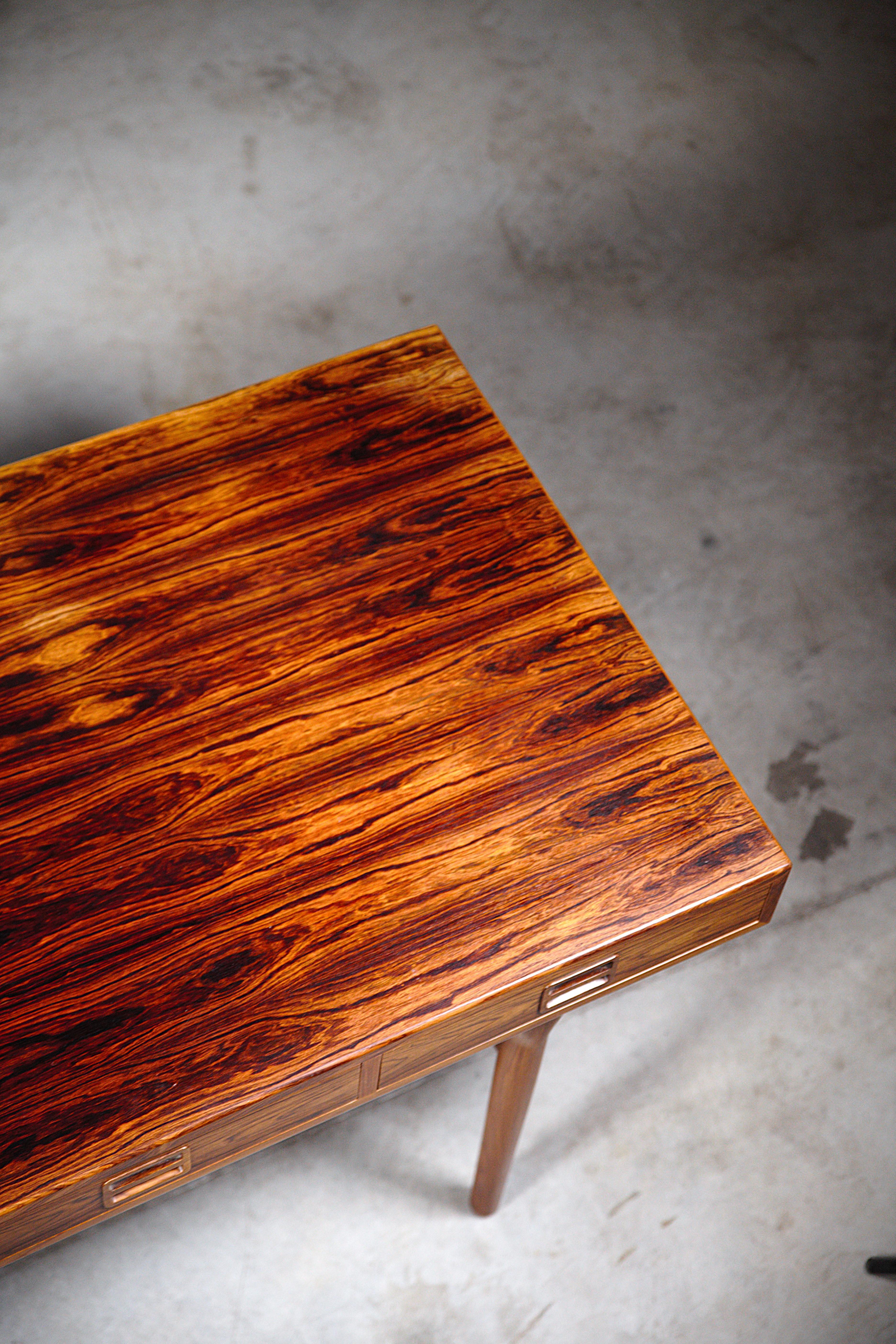 Großer Palisanderschreibtisch von Nanna Ditzel Dänemark 1960er Jahre im Angebot 4