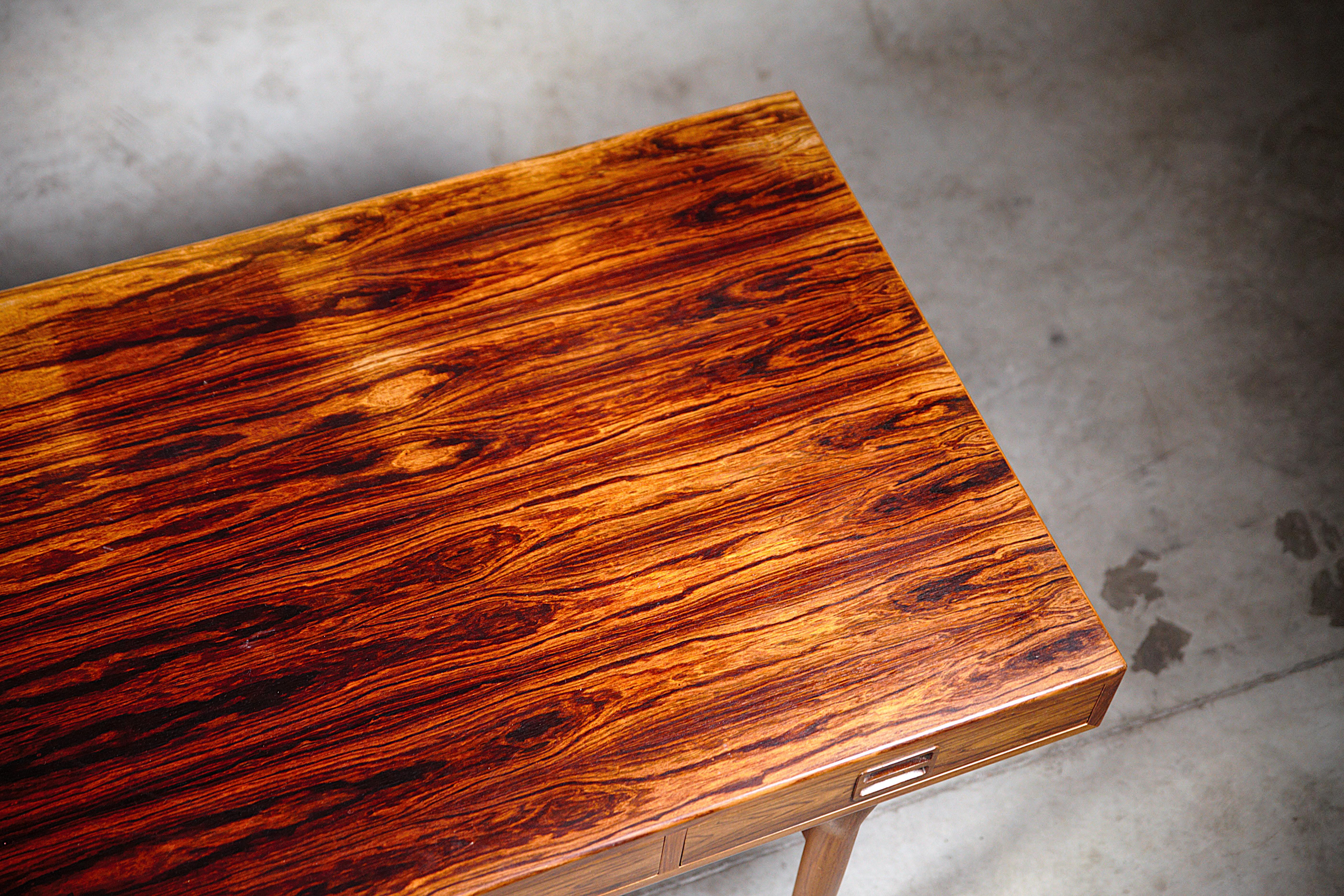 Großer Palisanderschreibtisch von Nanna Ditzel Dänemark 1960er Jahre im Angebot 5