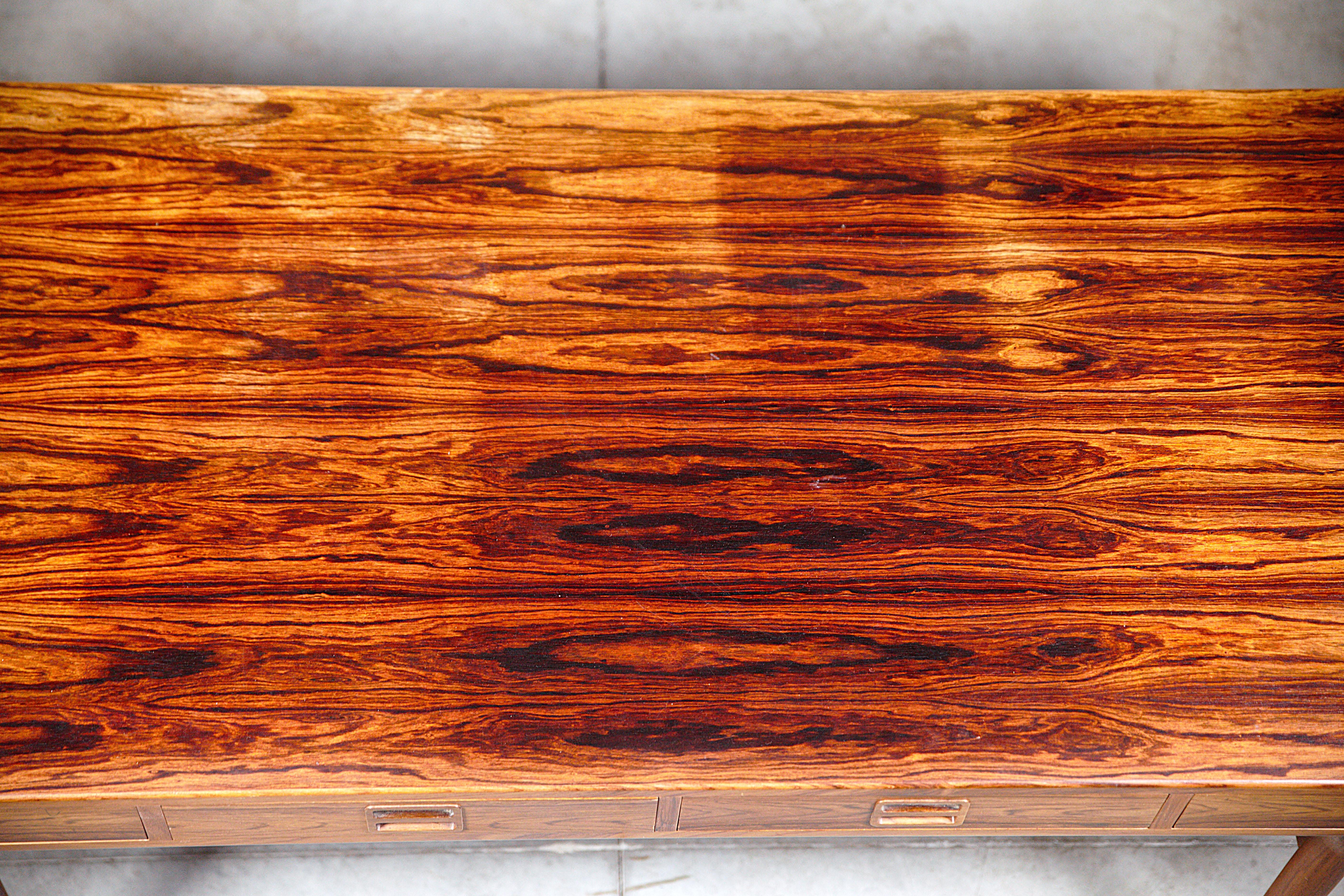 Großer Palisanderschreibtisch von Nanna Ditzel Dänemark 1960er Jahre im Angebot 6