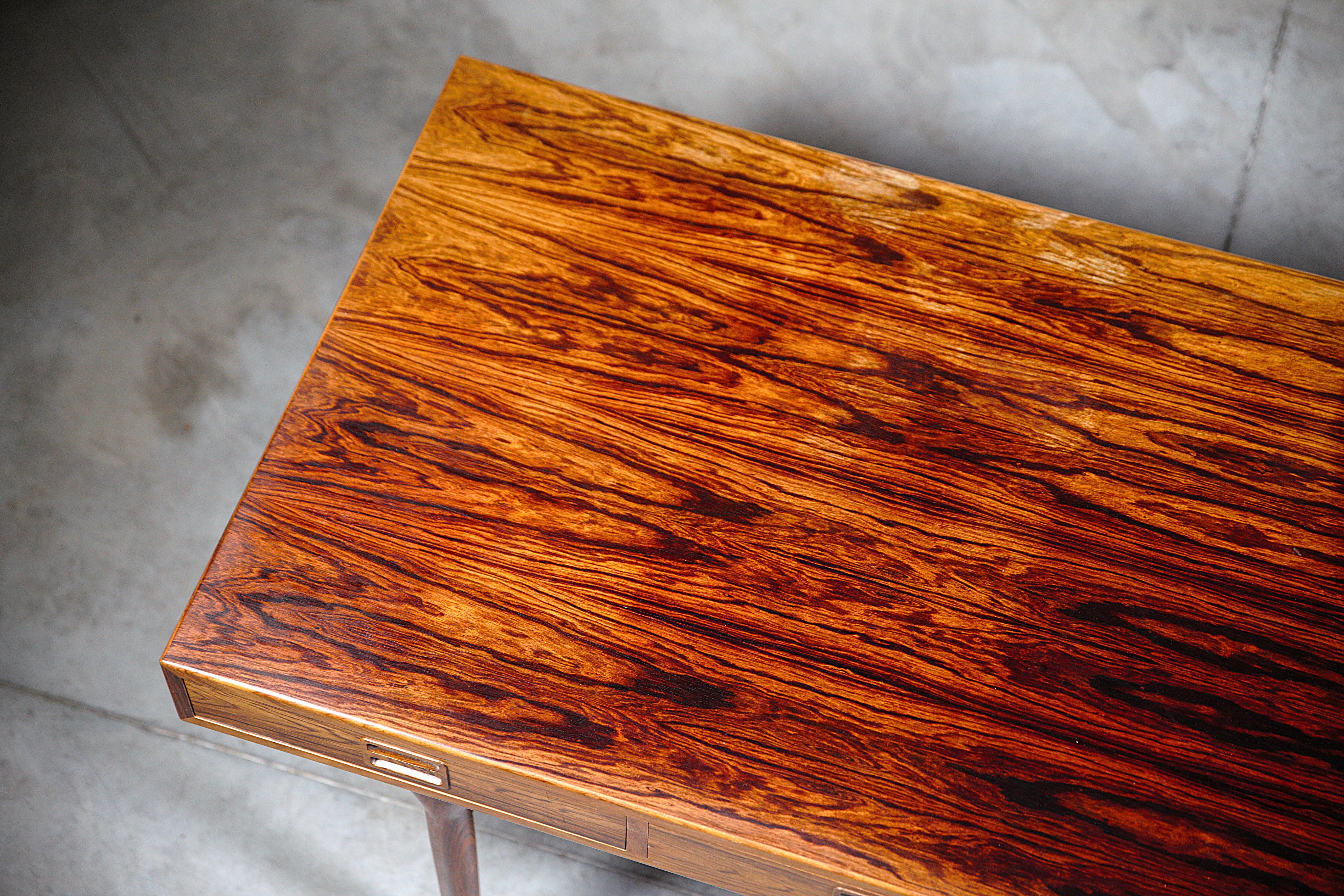 Großer Palisanderschreibtisch von Nanna Ditzel Dänemark 1960er Jahre im Angebot 7