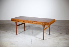 Großer Palisanderschreibtisch von Nanna Ditzel Dänemark 1960er Jahre