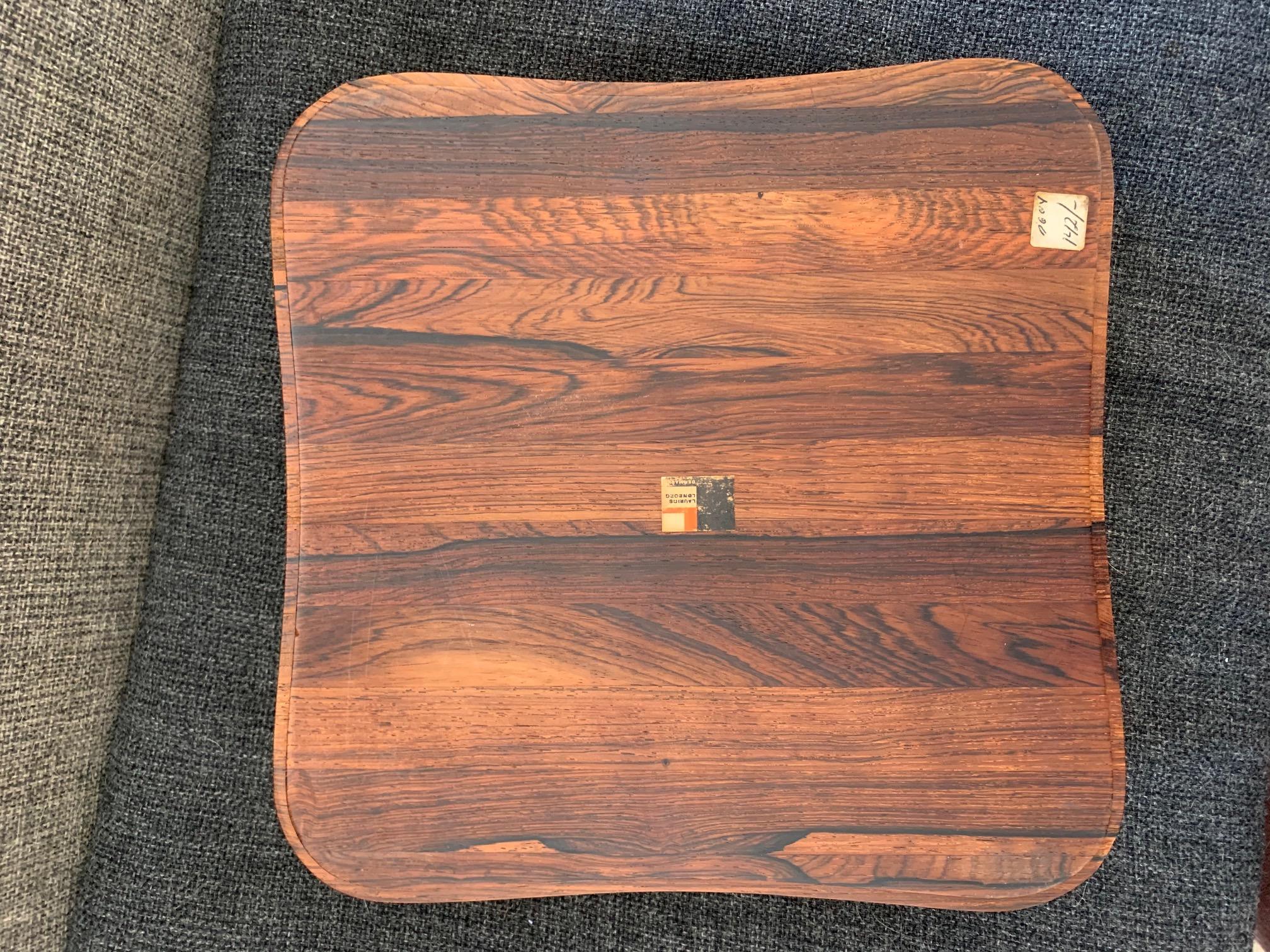Mid-Century Modern Large Rosewood Serving Set by Laurids Lonborg, Denmark For Sale