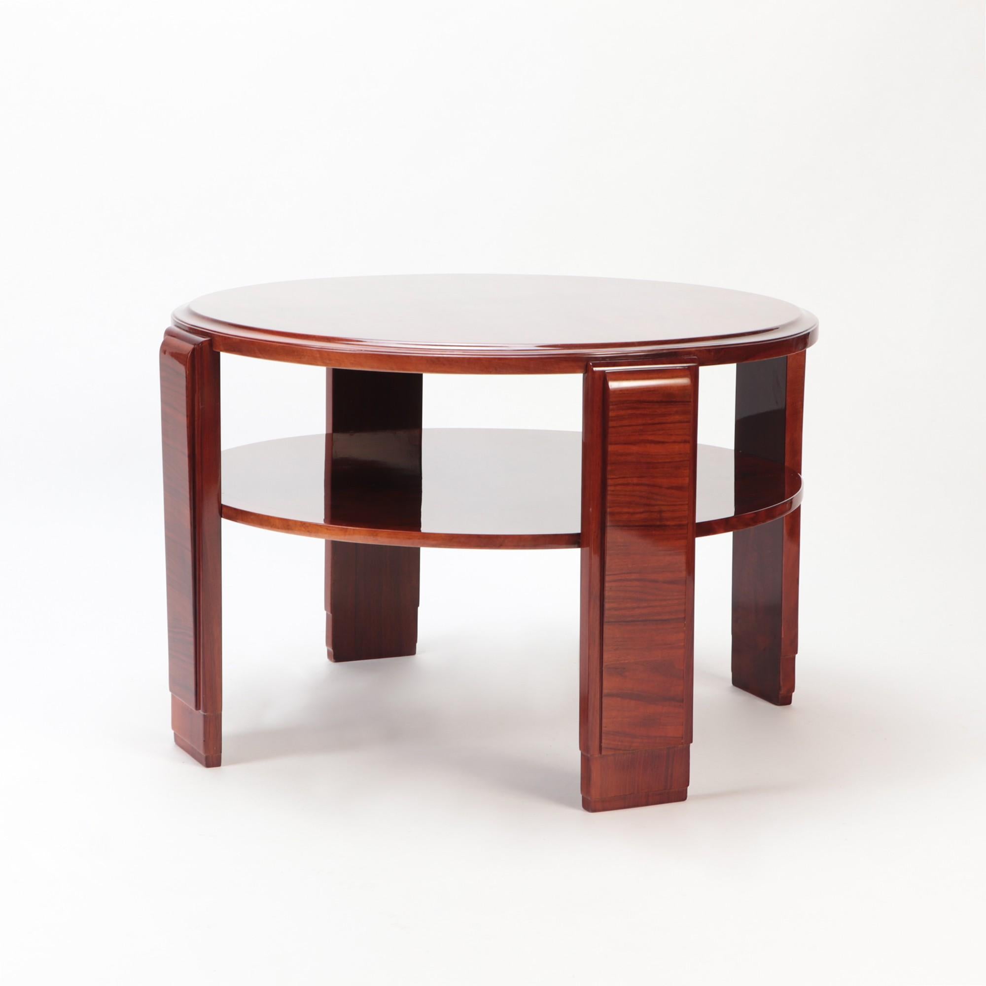 Mid-20th Century Large Round Art Deco Occasional Table, C 1940 