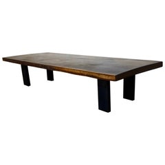 Antique Large Scale 19th Century Hardwood Coffee, Low Table