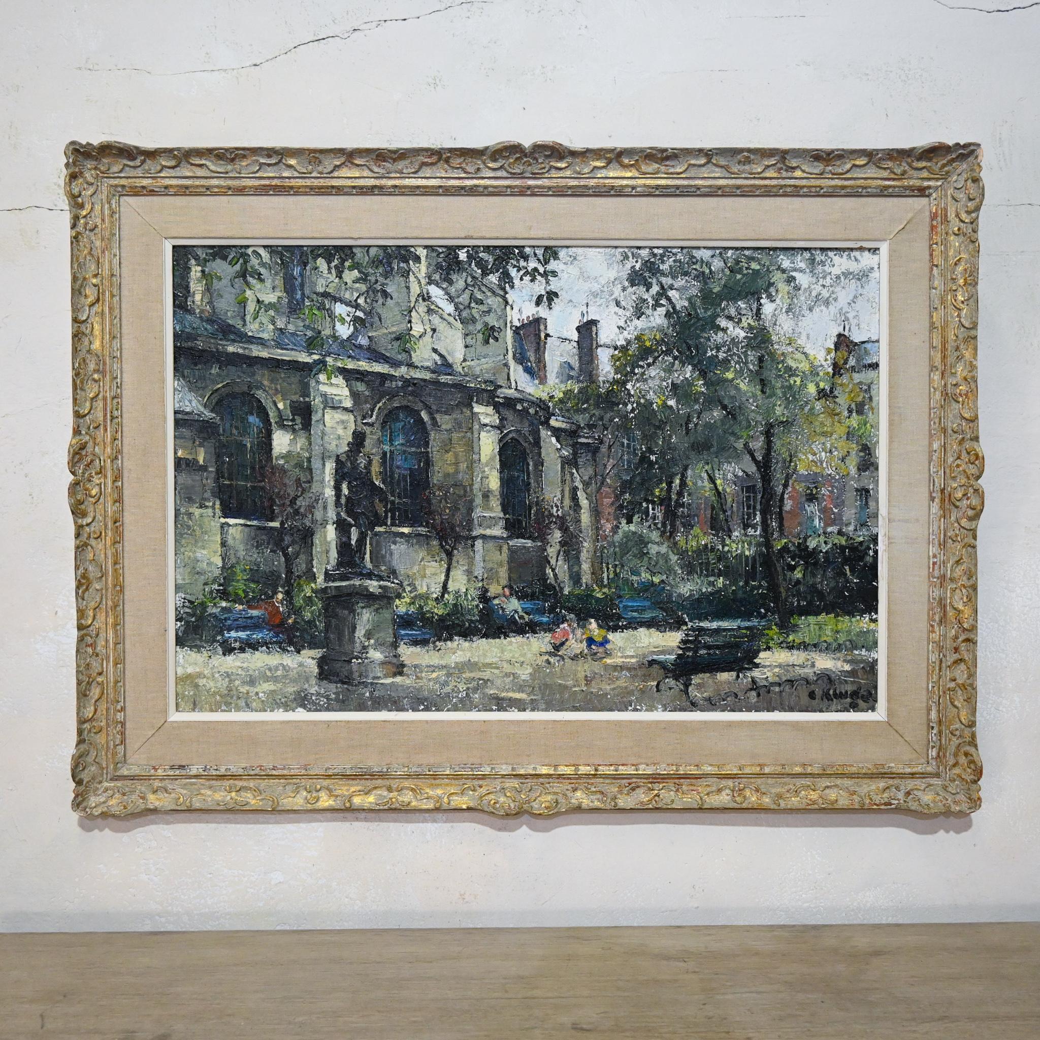 Large 20th Century Oil on Canvas Painting Constantin Kluge 10