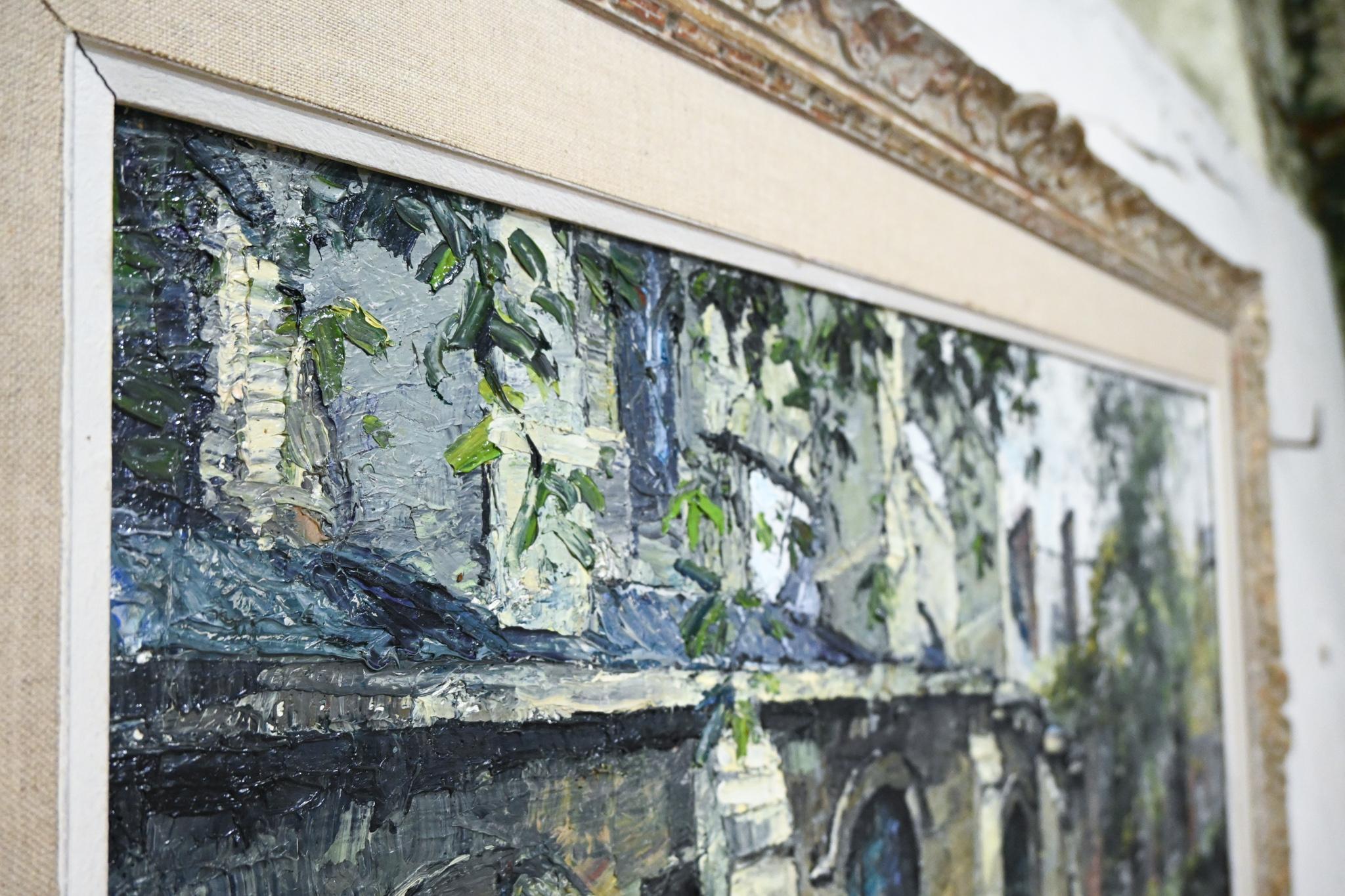 Oiled Large 20th Century Oil on Canvas Painting Constantin Kluge
