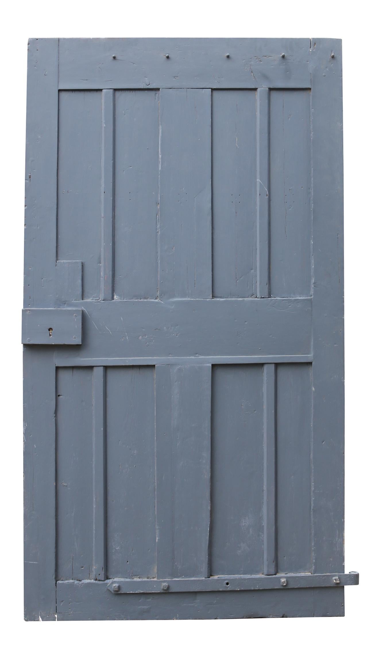 19th Century Large Scale Antique Four Panelled Exterior Door For Sale