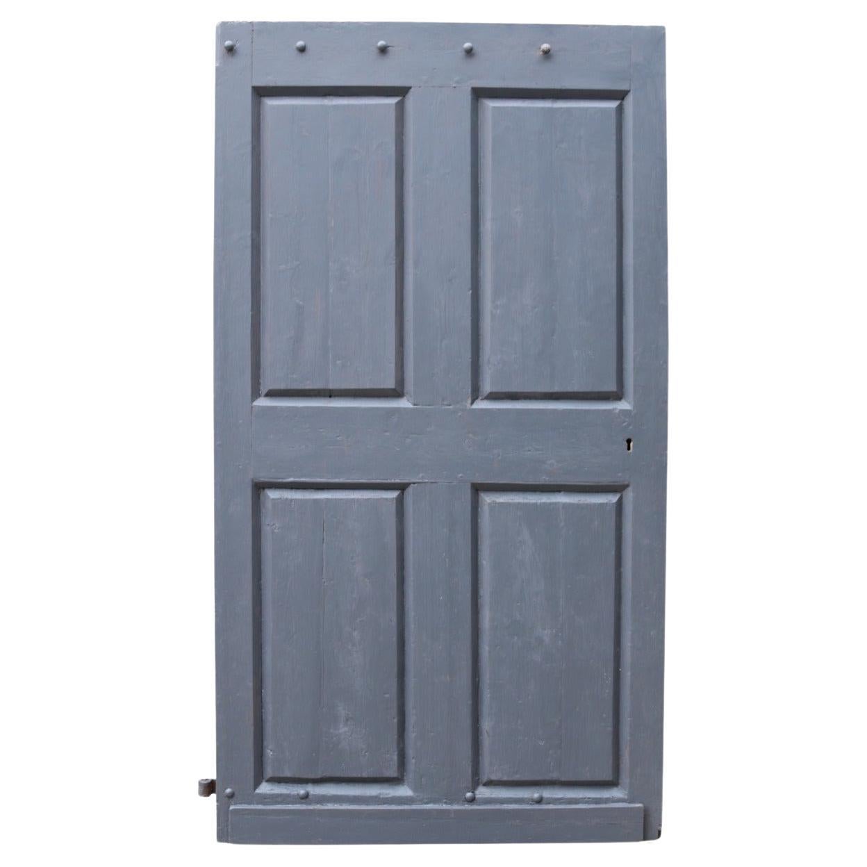 Large Scale Antique Four Panelled Exterior Door