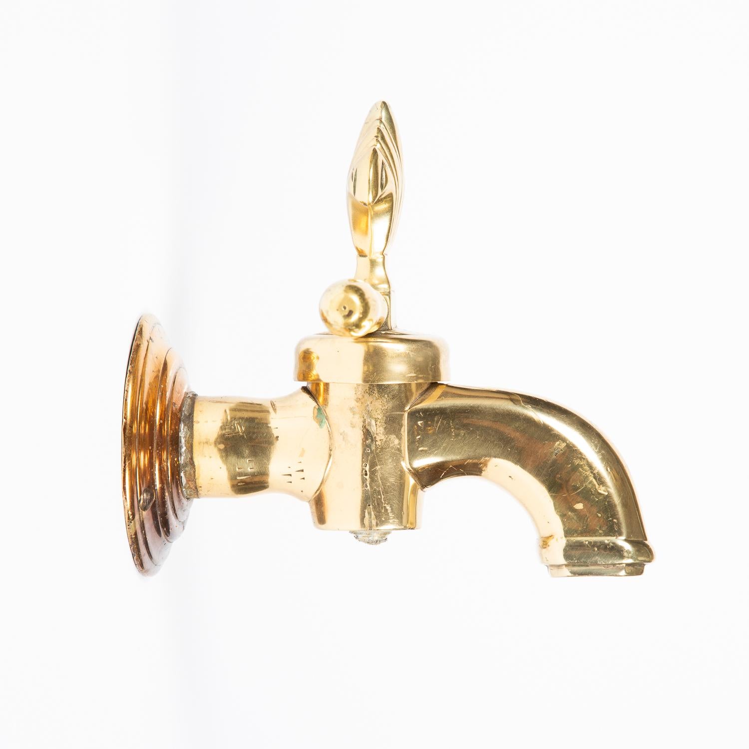 English Large Scale Georgian Brass Tap For Sale