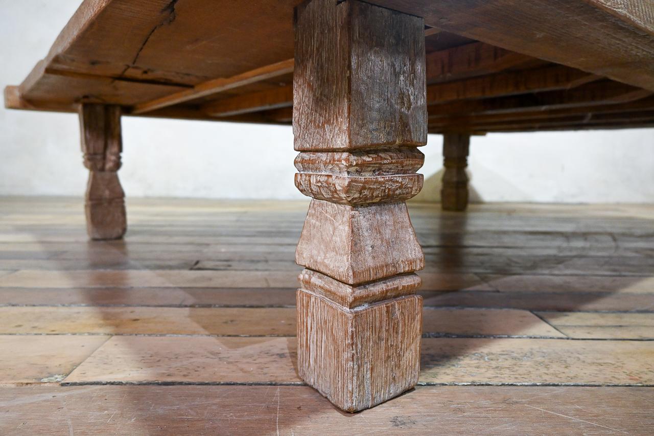 Large-Scale Late 19th Century Javanese, Indonesia Weavers Coffee Table 3