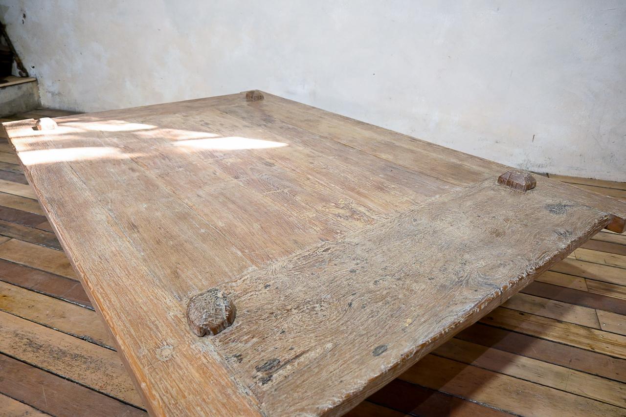 Large-Scale Late 19th Century Javanese, Indonesia Weavers Coffee Table 6