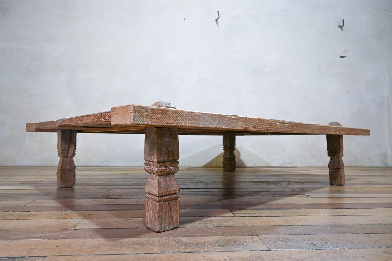 Large-Scale Late 19th Century Javanese, Indonesia Weavers Coffee Table 2