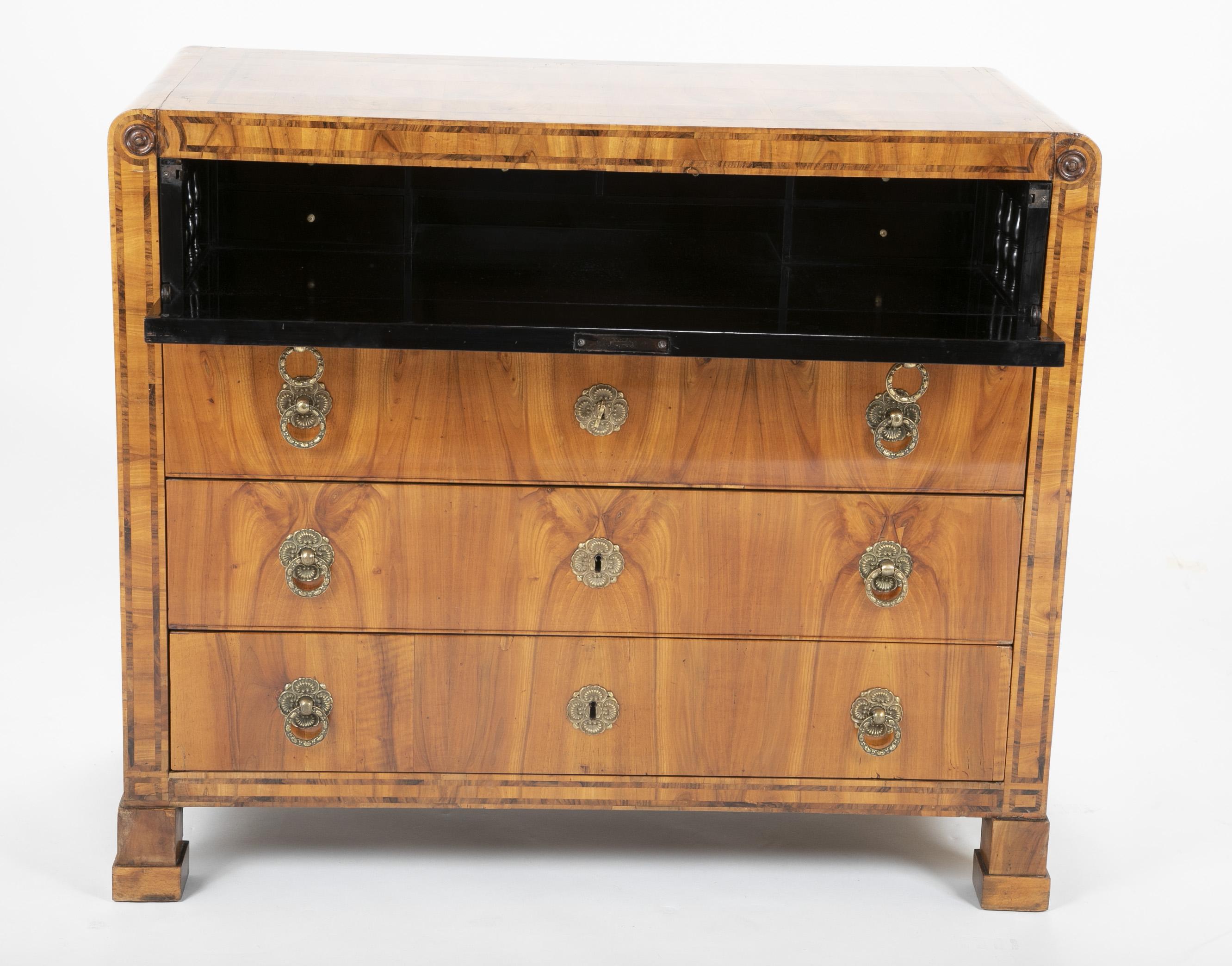 Large Scale Late 19th Century Northern Italian Secretary Chest 7