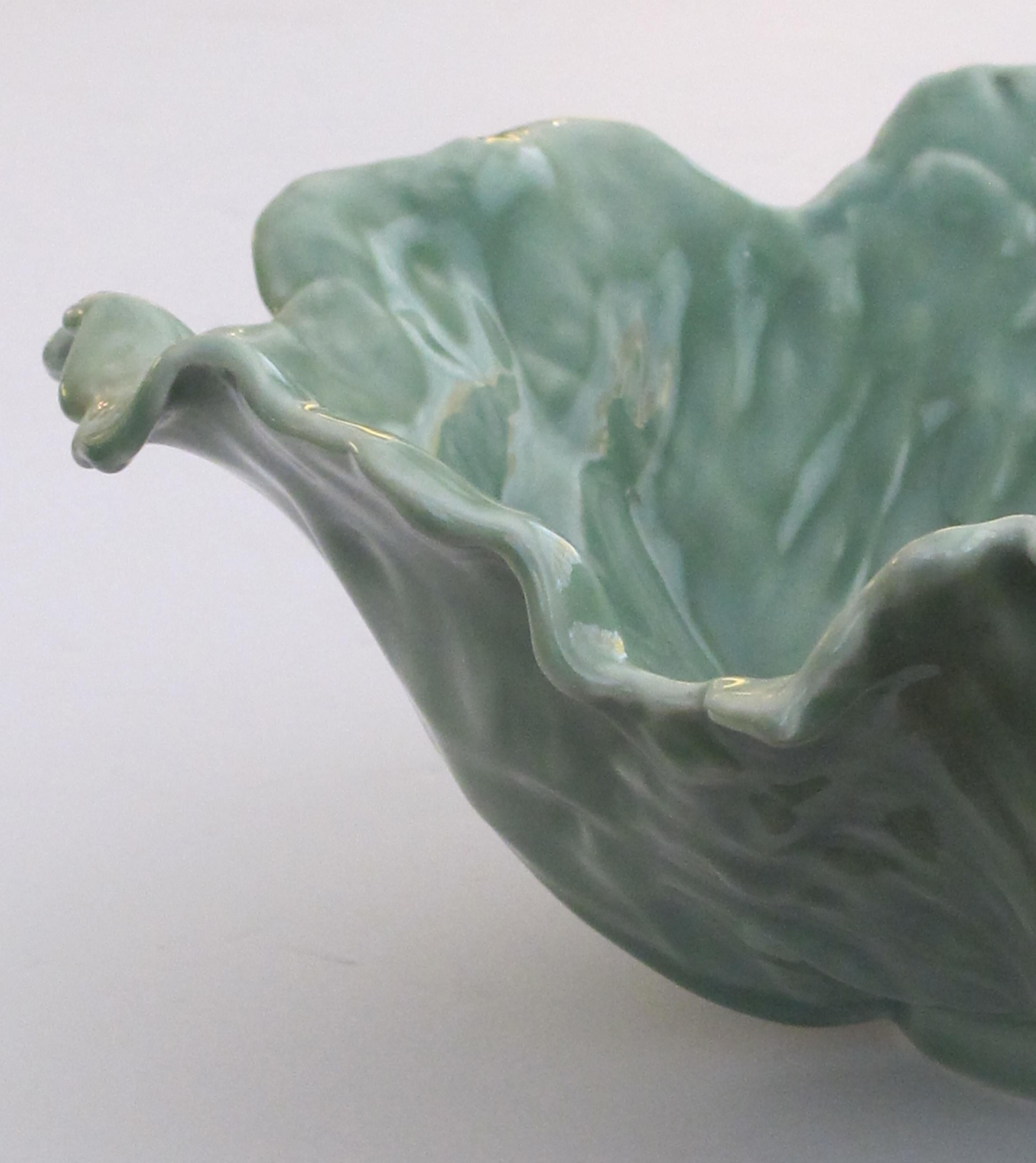 leaf ceramic bowl