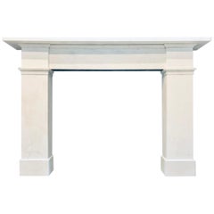 A Large Scottish Early 19th Century Georgian Statuary Marble Fireplace Surround.