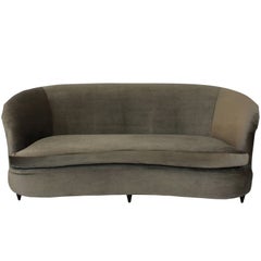 Large Sculptural Parisi Settee