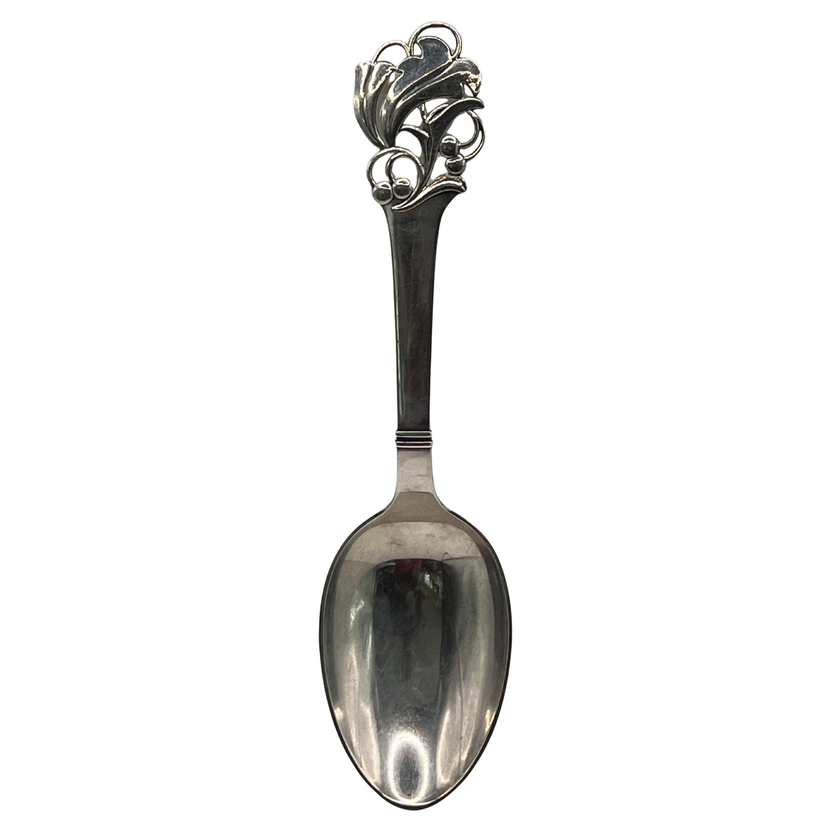 Ein großer Servierlöffel von Carl M. Cohr Horsens Solvvarefabrik Sterling Silver