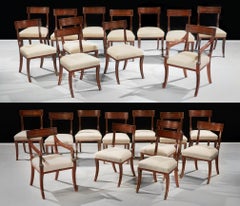 A Large Set of Twenty Four George IV Mahogany Dining Chairs