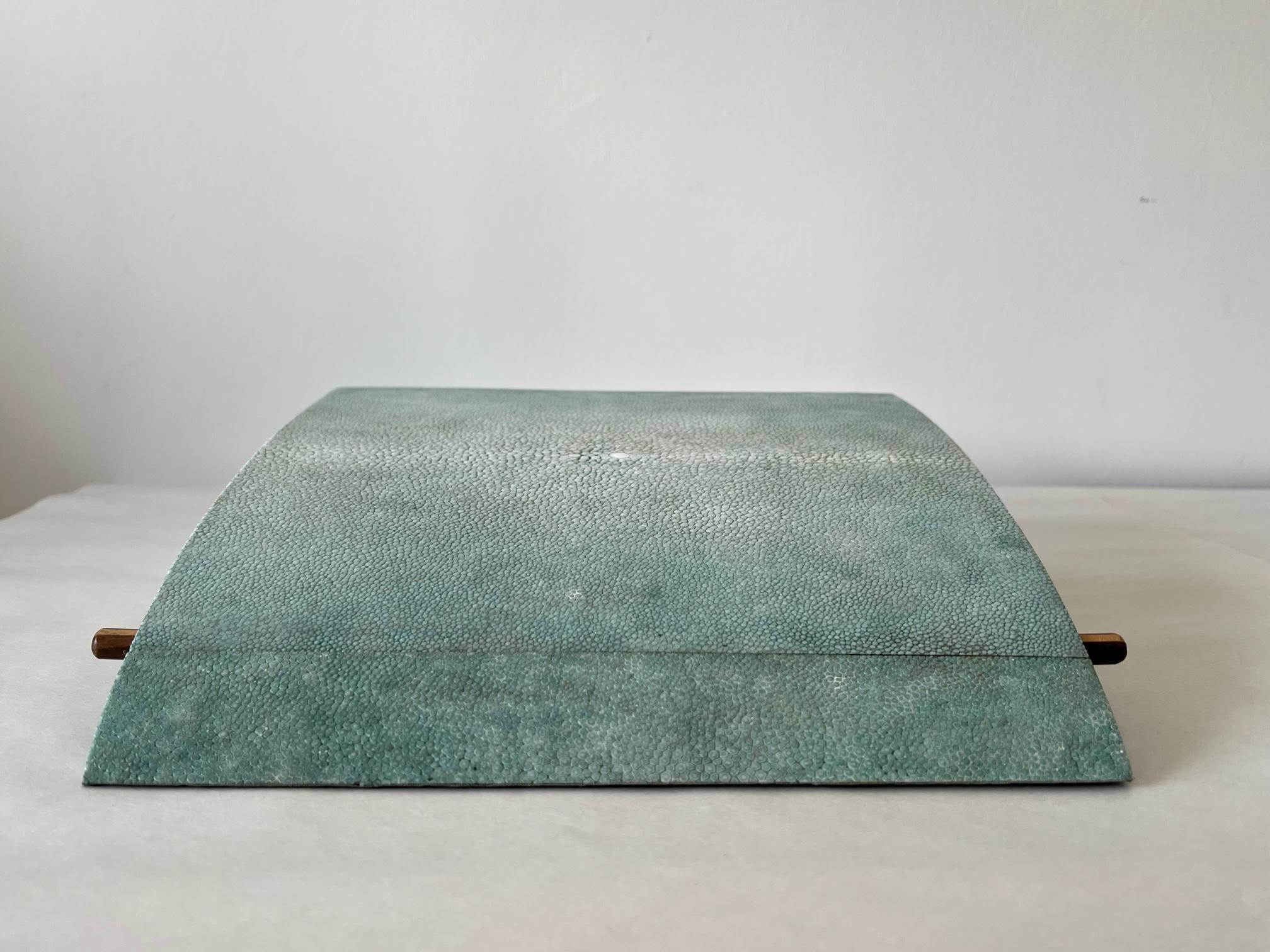 A Large Shagreen Jewelry Box By R&Y Augousti  For Sale 3