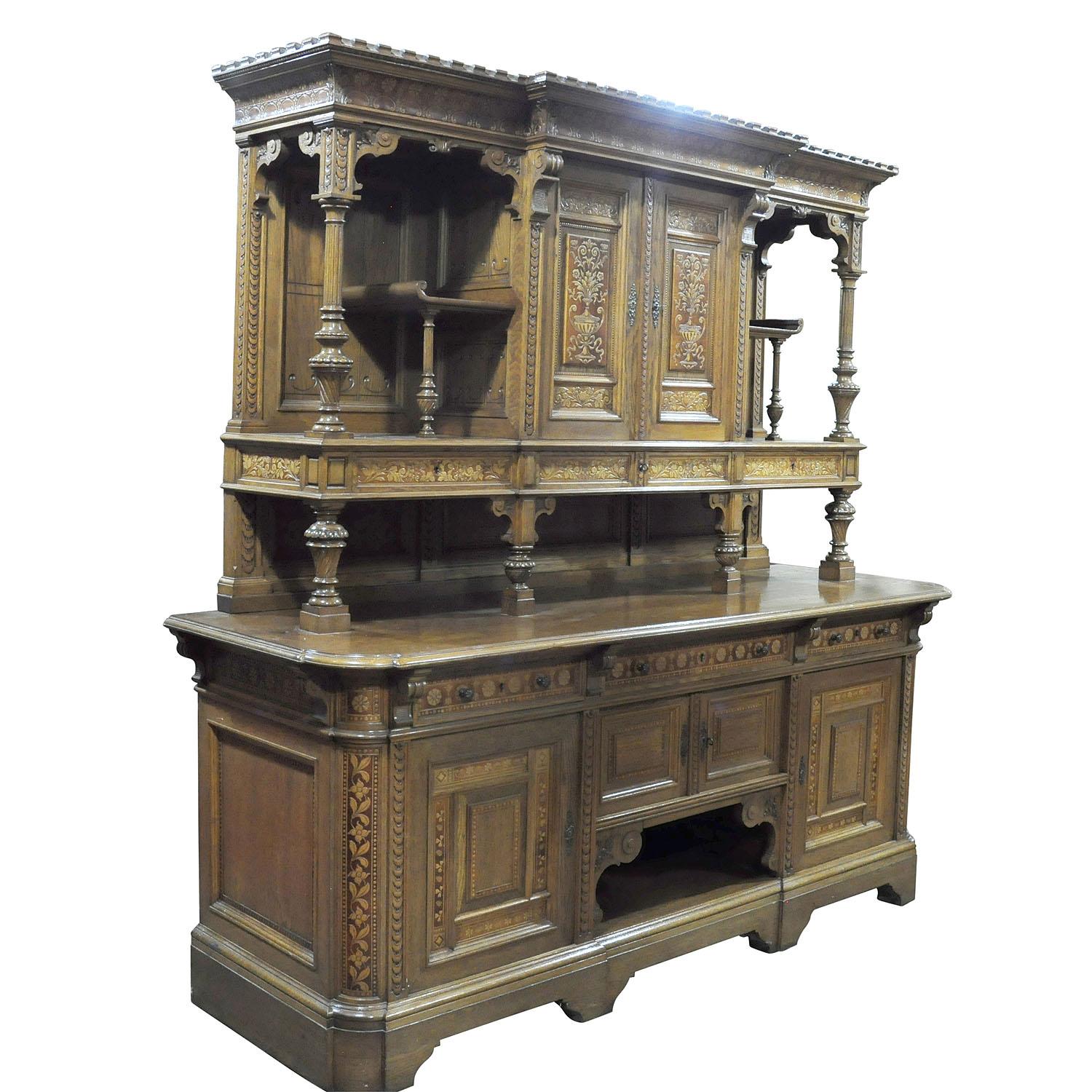 Art Nouveau A Large Sideboard by Bernhard Ludwig Vienna ca. 1900 For Sale