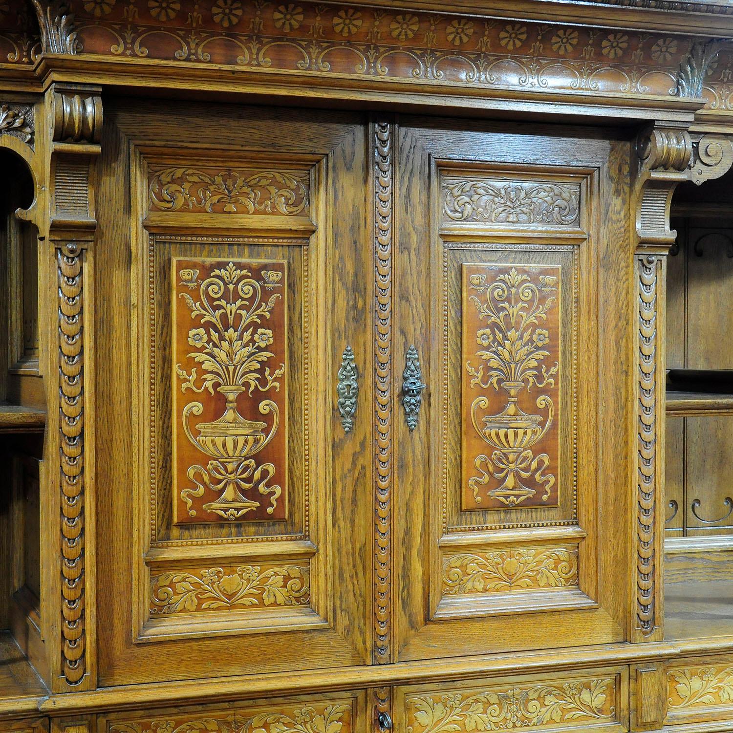 A Large Sideboard by Bernhard Ludwig Vienna ca. 1900 In Good Condition For Sale In Berghuelen, DE