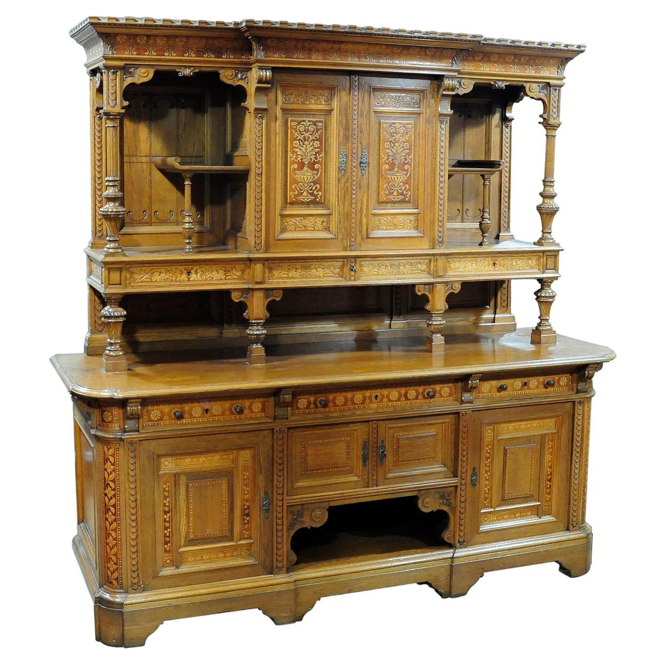 A Large Sideboard by Bernhard Ludwig Vienna ca. 1900 For Sale