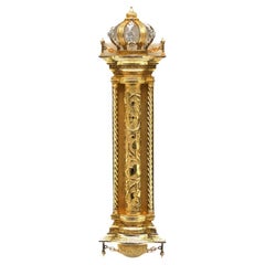 A Large Silver Gilded Mezuzah Case by IMG