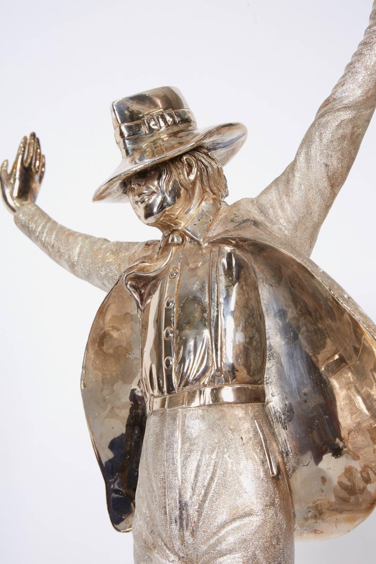 Large Solid Silver Figure Statue of Michael Jackson "King of Pop" by