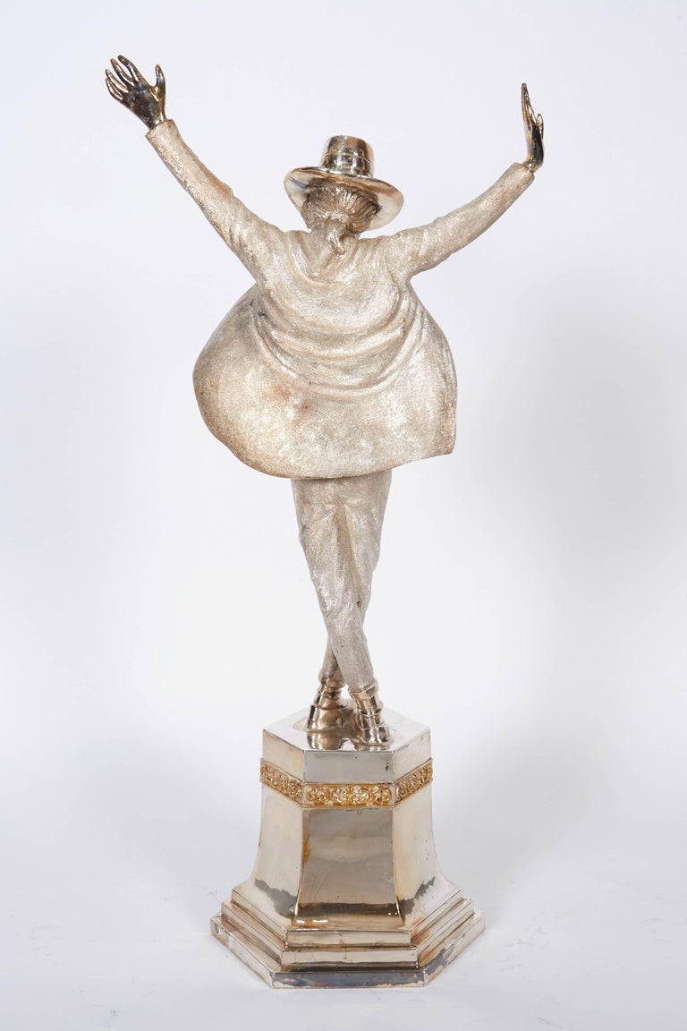 Large Solid Silver Figure Statue of Michael Jackson "King of Pop" by