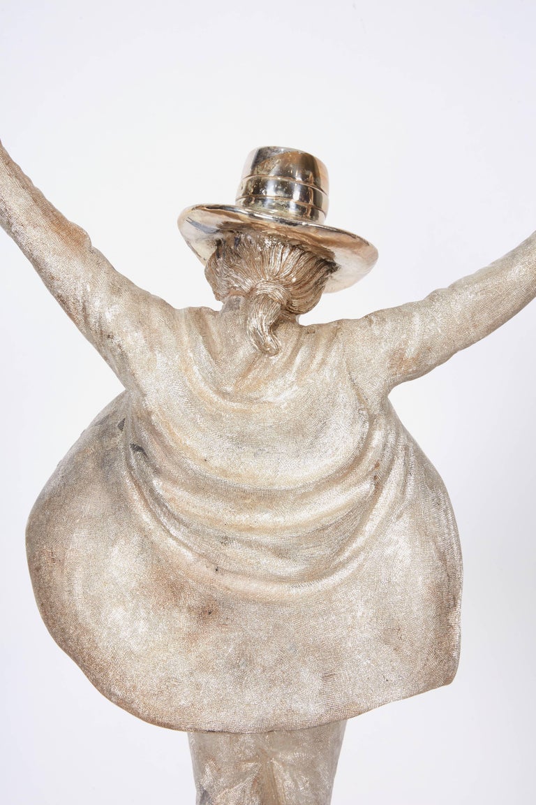 Large Solid Silver Figure Statue of Michael Jackson "King of Pop" by