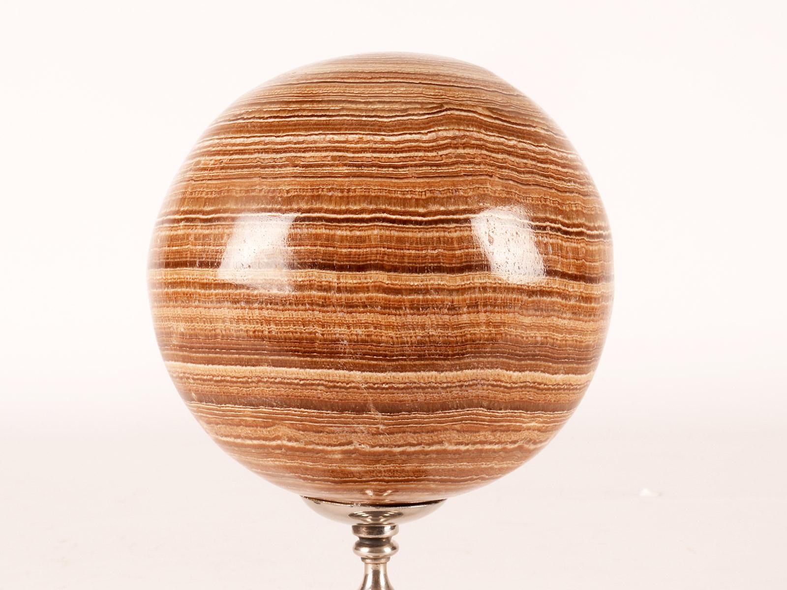 Italian A large sphere of Aragonite stone, Italy 1870.   For Sale