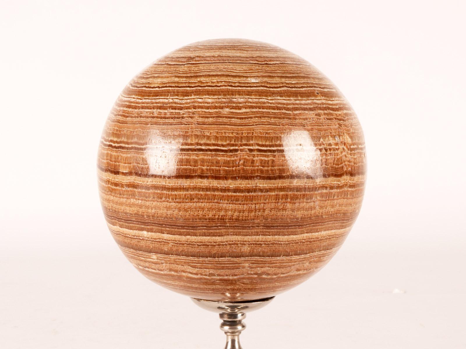 19th Century A large sphere of Aragonite stone, Italy 1870.   For Sale