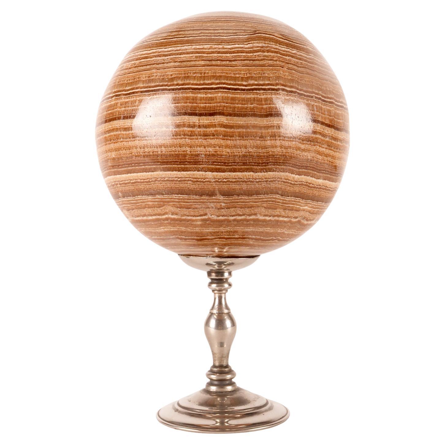 A large sphere of Aragonite stone, Italy 1870.   For Sale