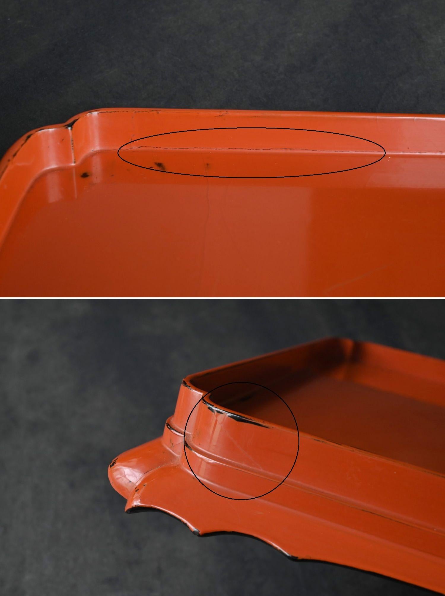 A large square tray made of Japanese antique lacquer / Late Edo period/19th For Sale 10