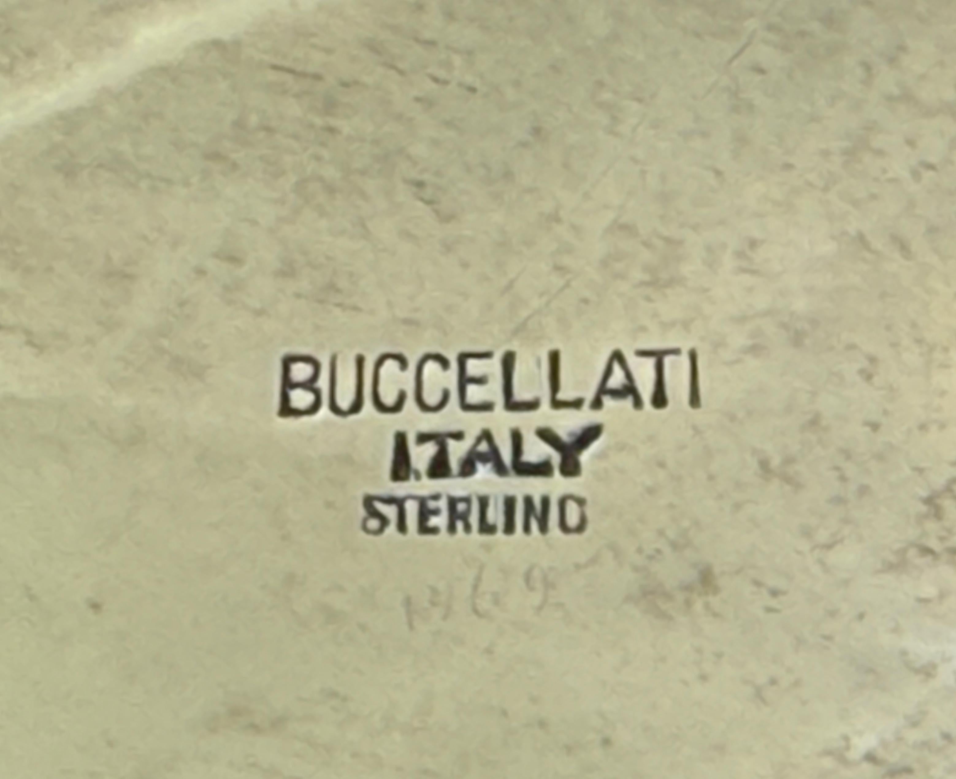A large sterling silver maple leaf centerpiece by Buccellati, Italy 20th century For Sale 2