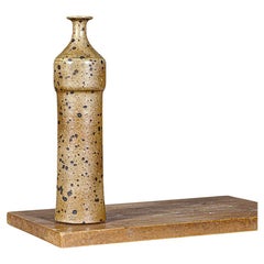 A Large Stoneware Bottle by Robert Deblander France 1970's