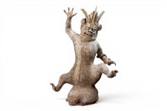 A Large Tang Dynasty Zhenmushou Tomb Guardian Figure