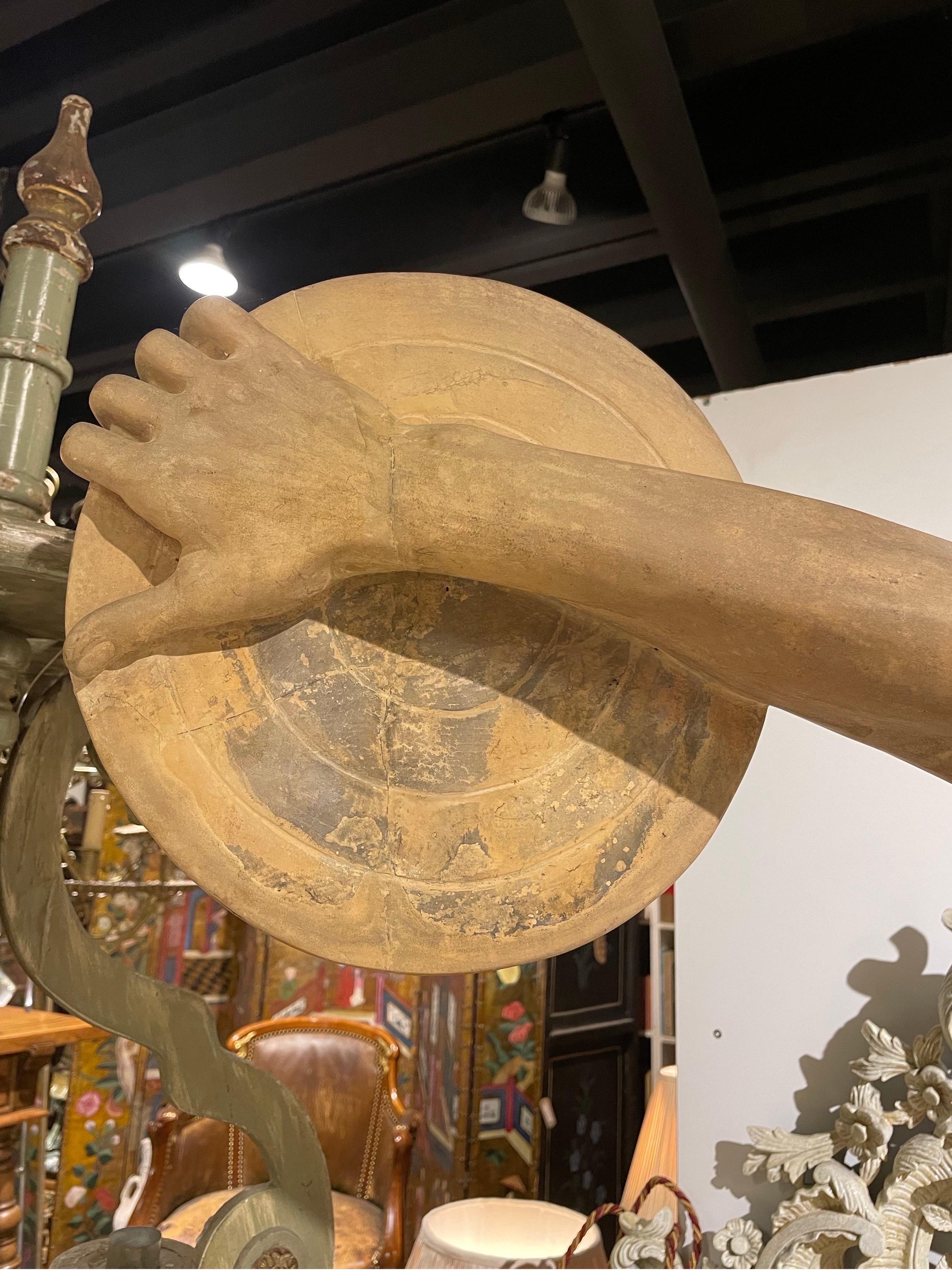 Grande statua di Discobolo in terracotta, XIX secolo in vendita 2