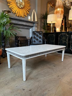 A Large Tessellated Marble Coffee Table By Maitland Smith 