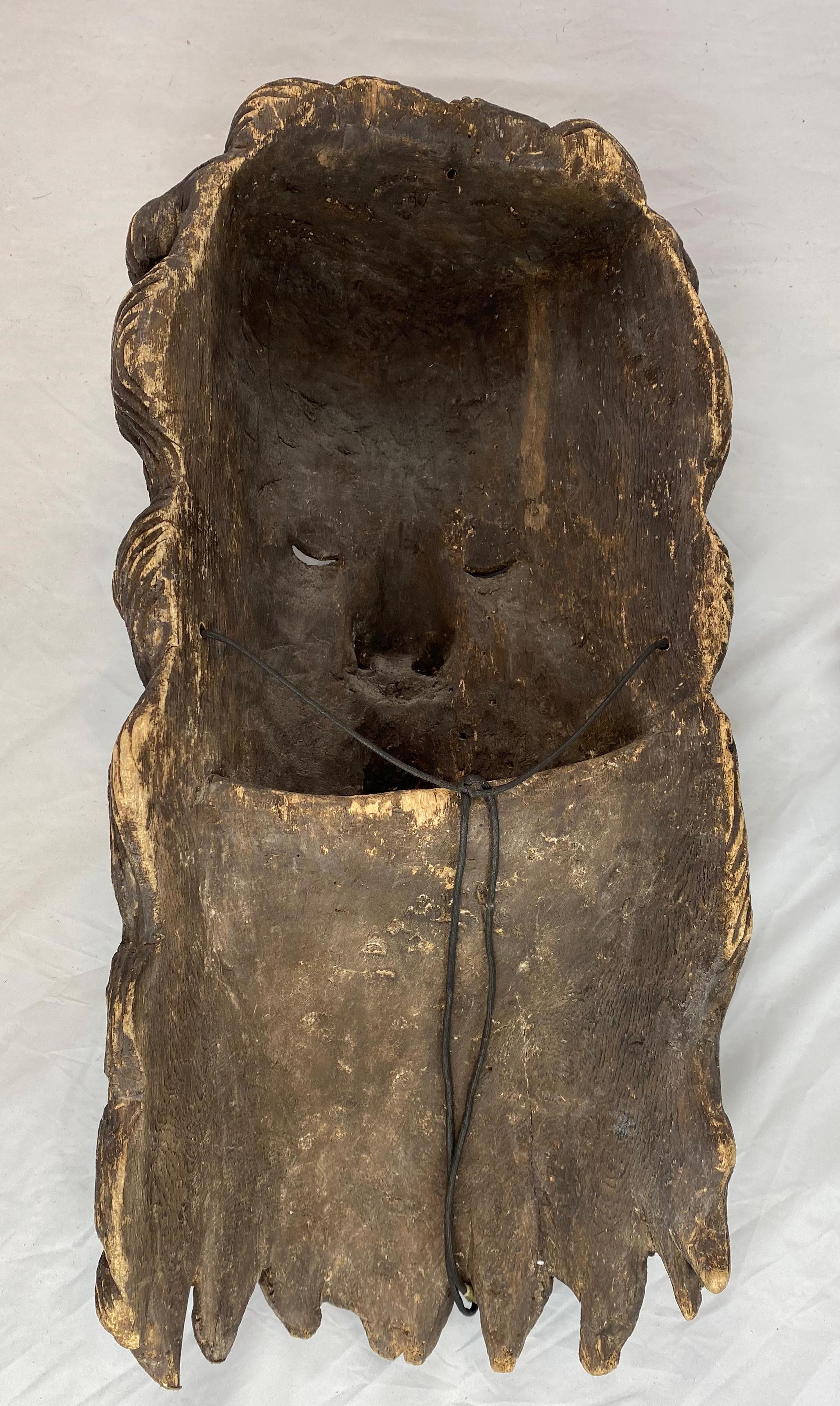 Large Theatrical Mask, 19th C For Sale 1