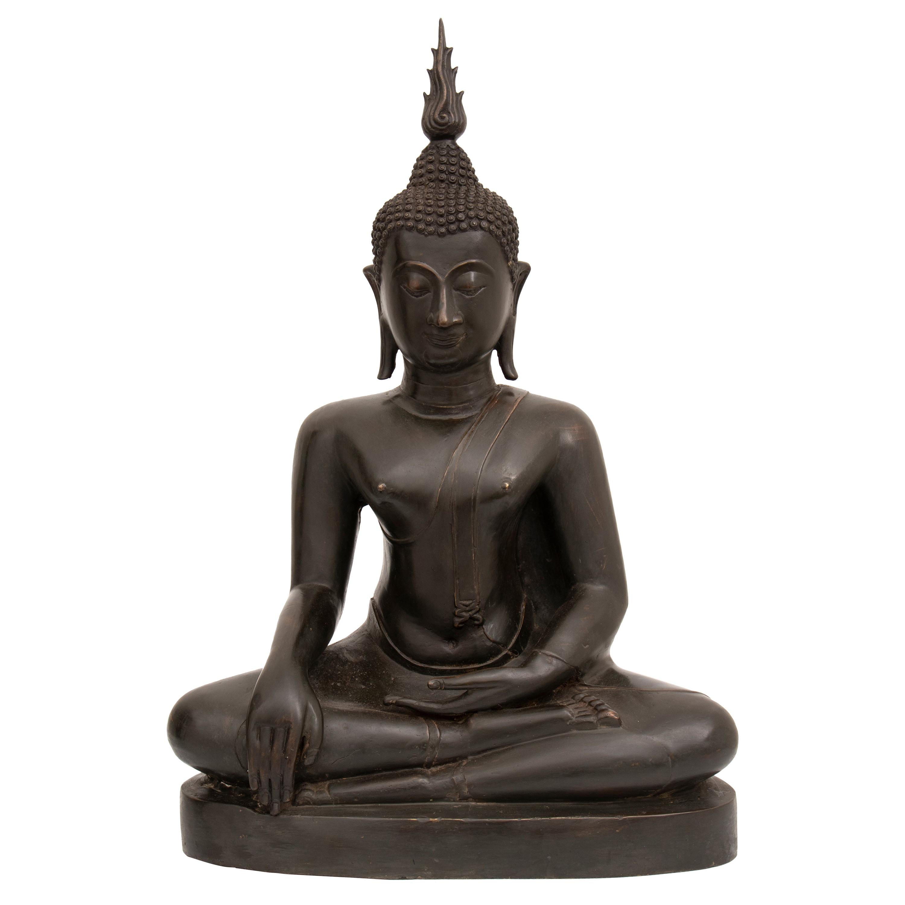 Large Tibetan Bronze Buddha