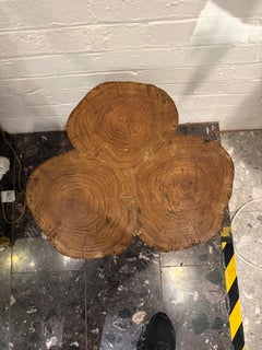 A Large Timber Tree Trunk Stool