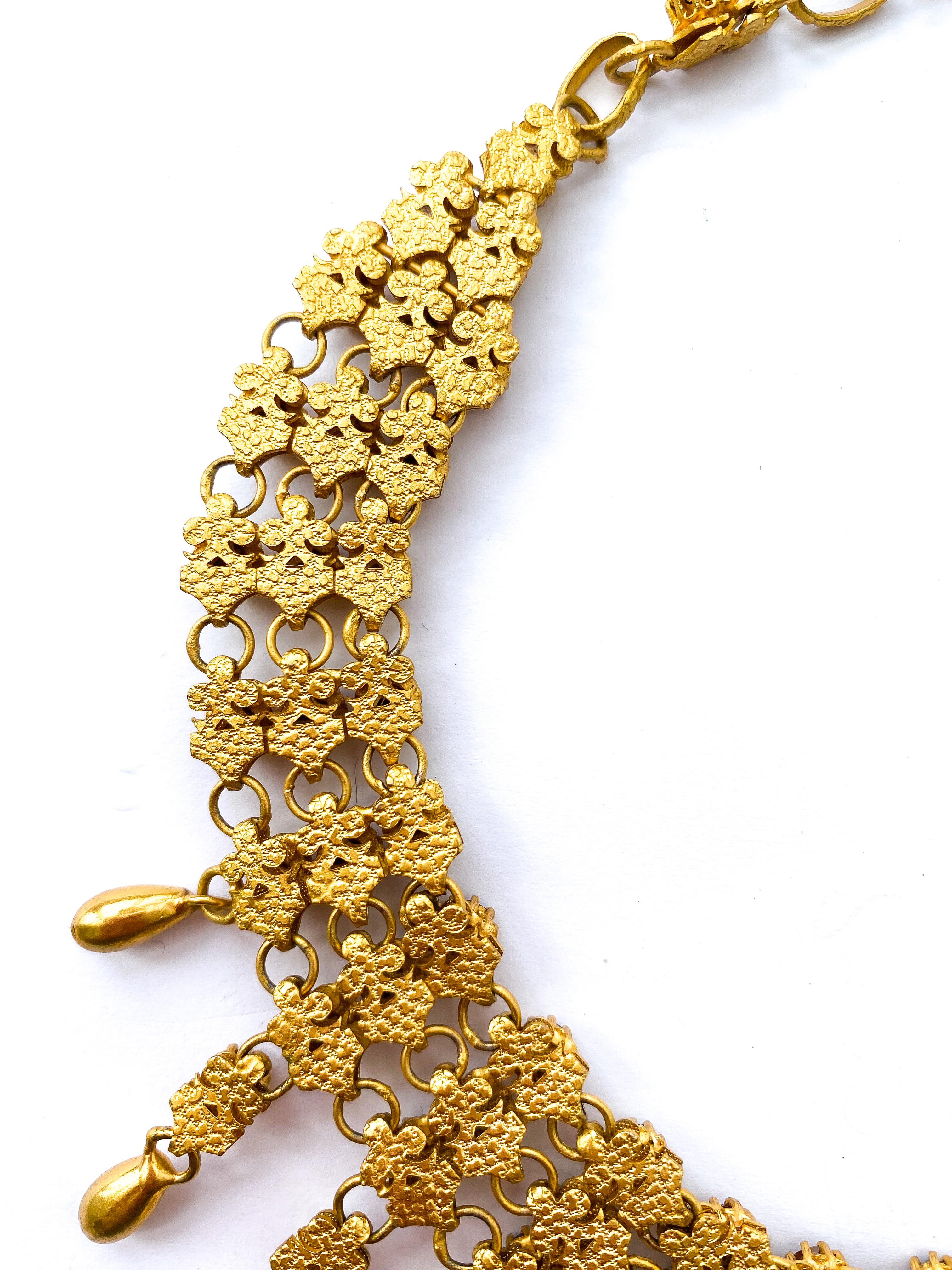A large topaz paste necklace and earrings, Christian Dior by Mitchel Maer, c1954 3