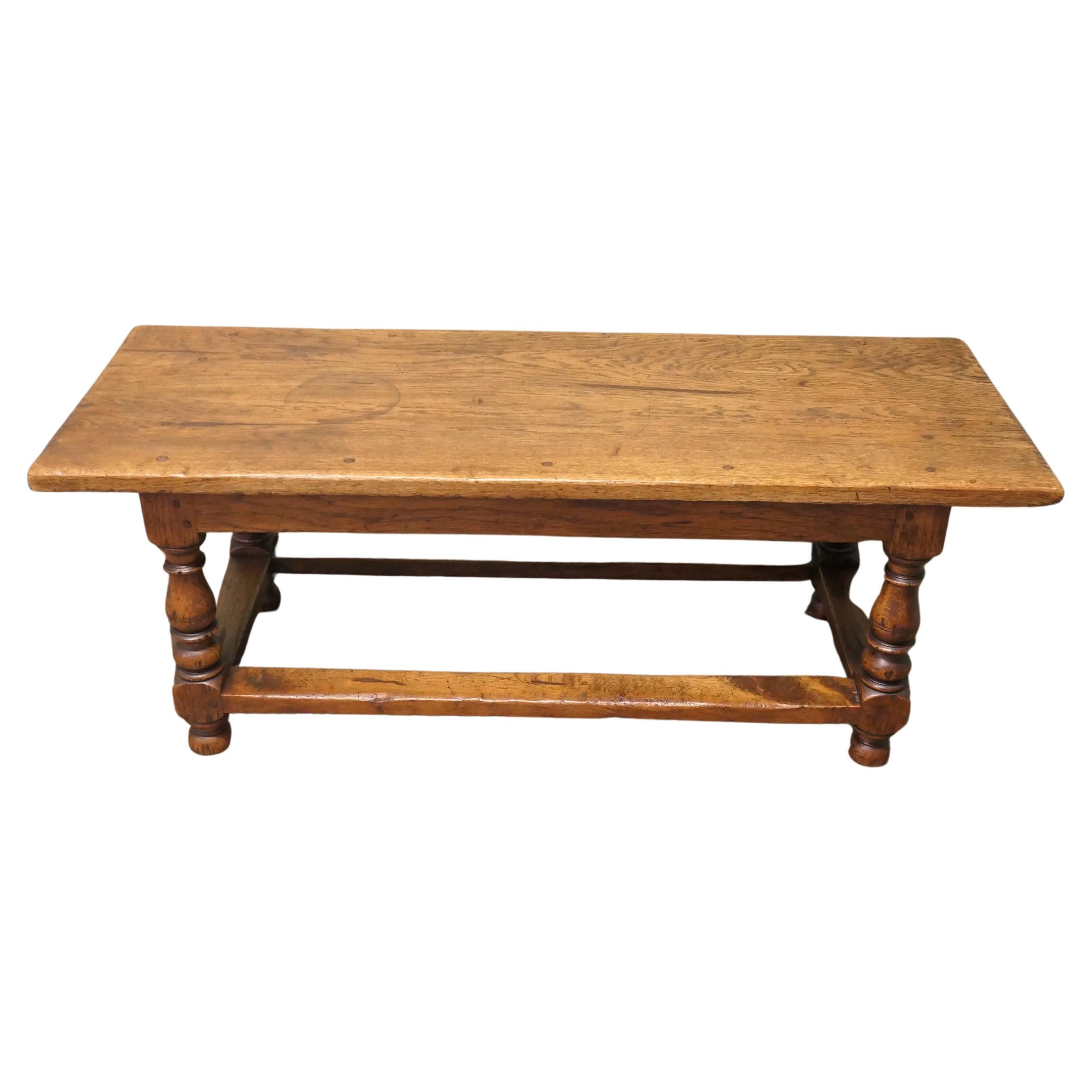 A Large Traditionally Made Oak Plank Top Coffee Table