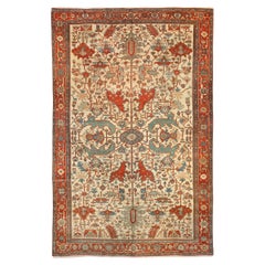 Großer Heriz-Teppich aus dem 19. Jahrhundert für das Esszimmer