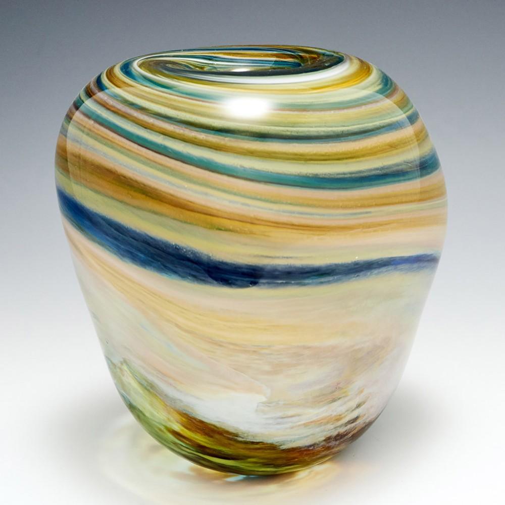 English Large Triform Storm Clouds Vase by Siddy Langley
