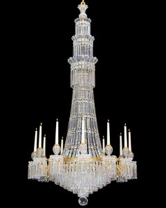 Large Twelve-Light Regency Chandelier Attributed to Hancock & Rixion