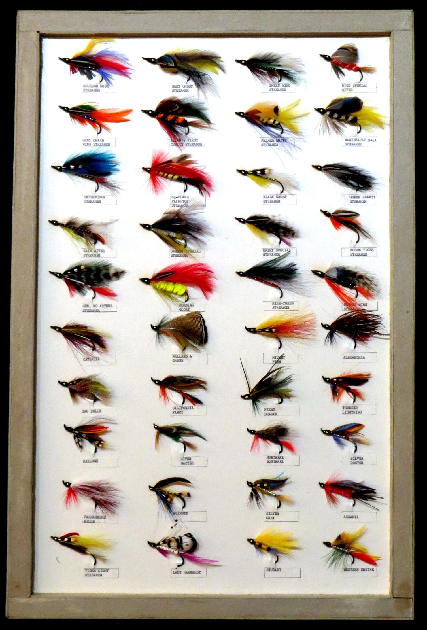 Canadian A Large & Unique Collection of Vintage Trout Flies & Lures, Canada Circa 1965 For Sale